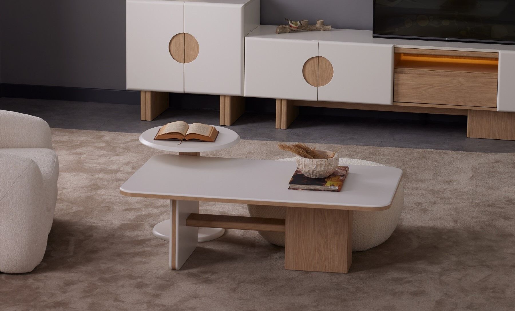 Lisa Orta Sehpa ve Yan Sehpa