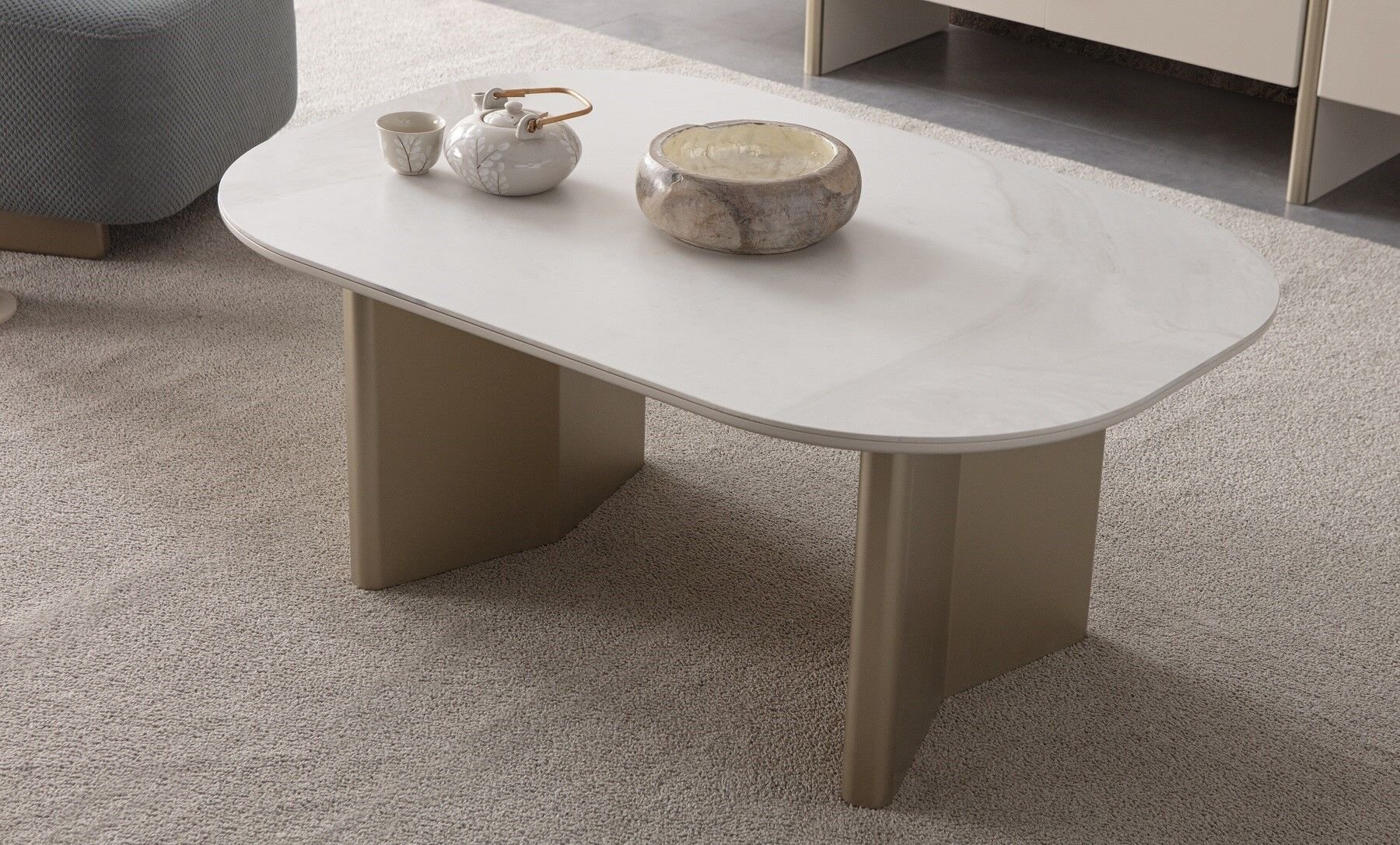 Lusso Orta Sehpa - Seramik