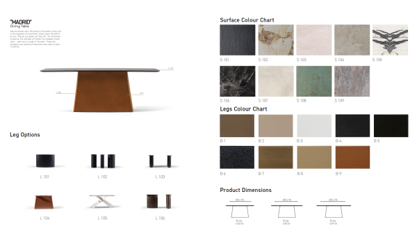 Madrid Masa - Seramik