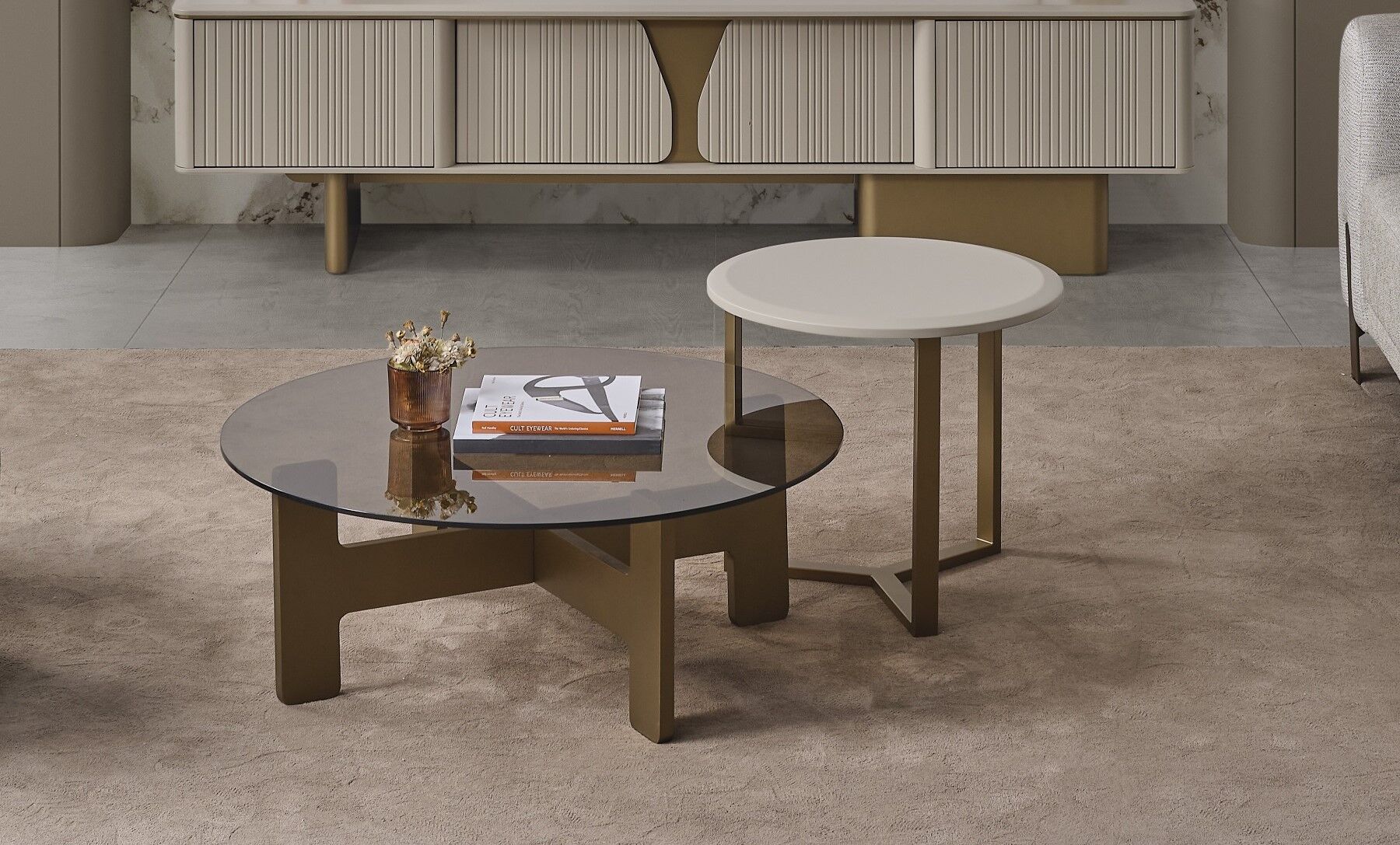 Hermes Orta Sehpa ve Yan Sehpa