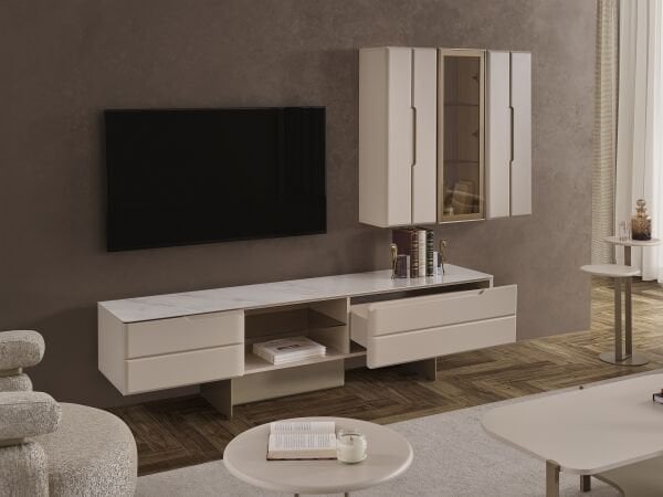 Oslo Luxury Tv Ünitesi - Porselen