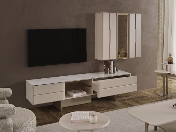 Oslo Luxury Tv Ünitesi - Porselen