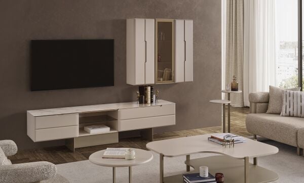 Oslo Luxury Tv Ünitesi - Porselen