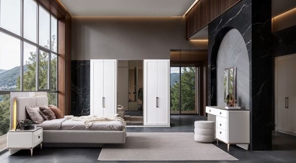 Chloe Bazalı Yatak Odası