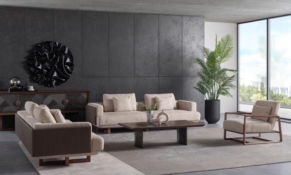 Cross Wallnut Koltuk Takımı