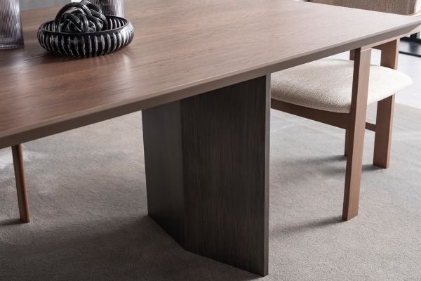 Cross Wallnut Yemek Odası Kitaplık