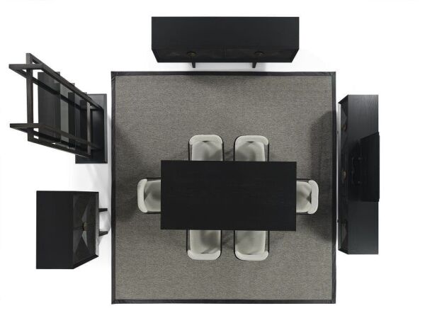 Cross Wallnut Yemek Odası Sandalye