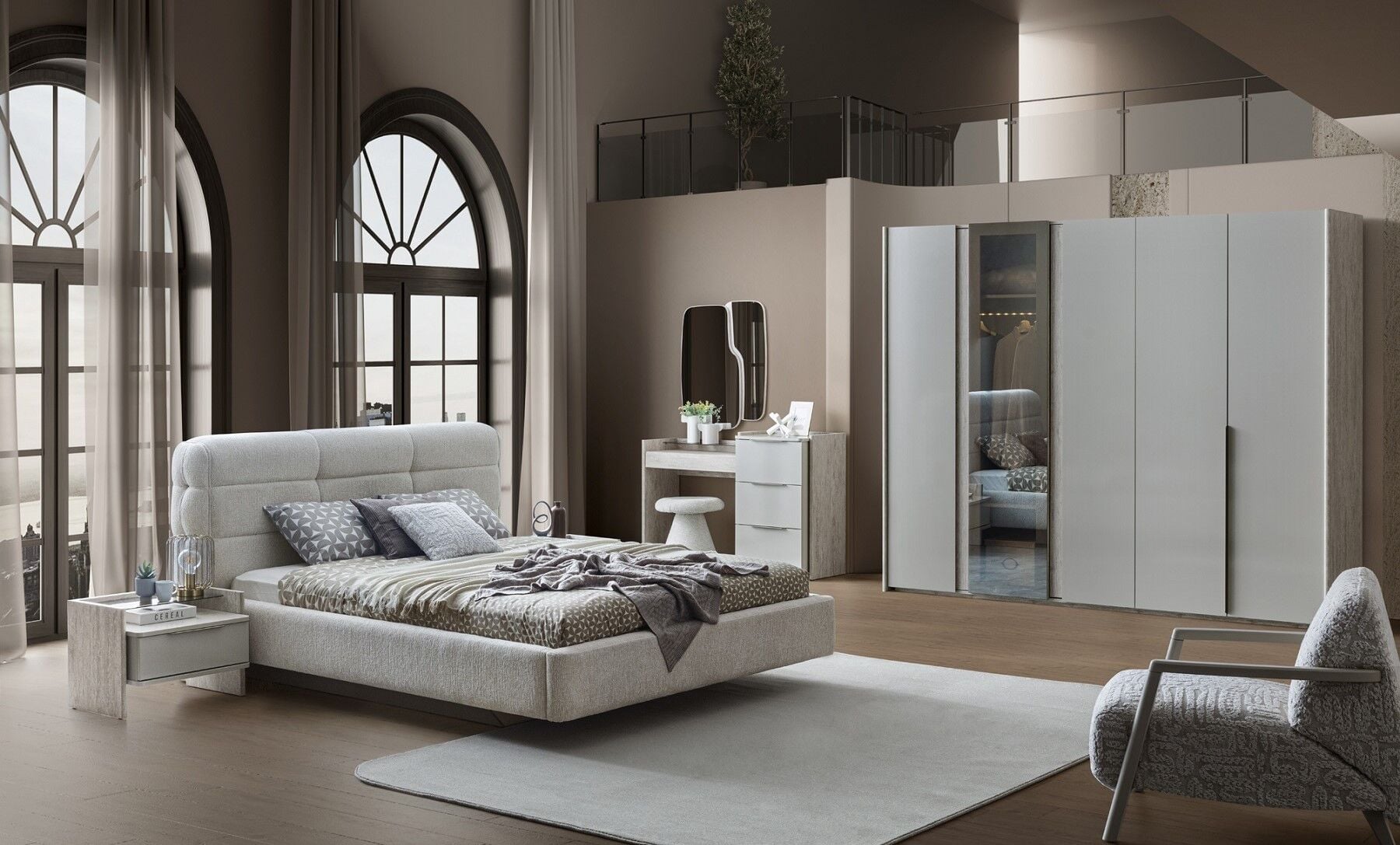 Point Bazalı Yatak Odası