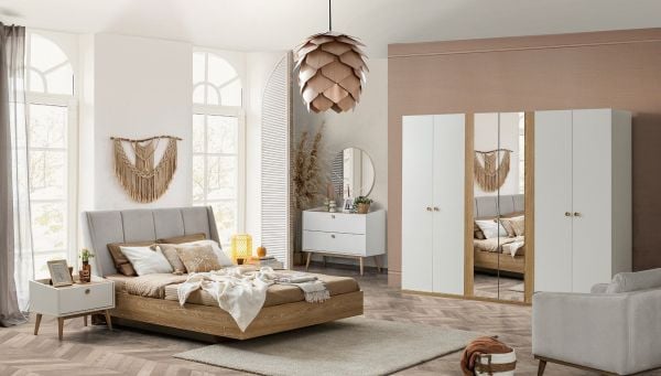 Bohem Yatak Odası Karyola ve Başucu