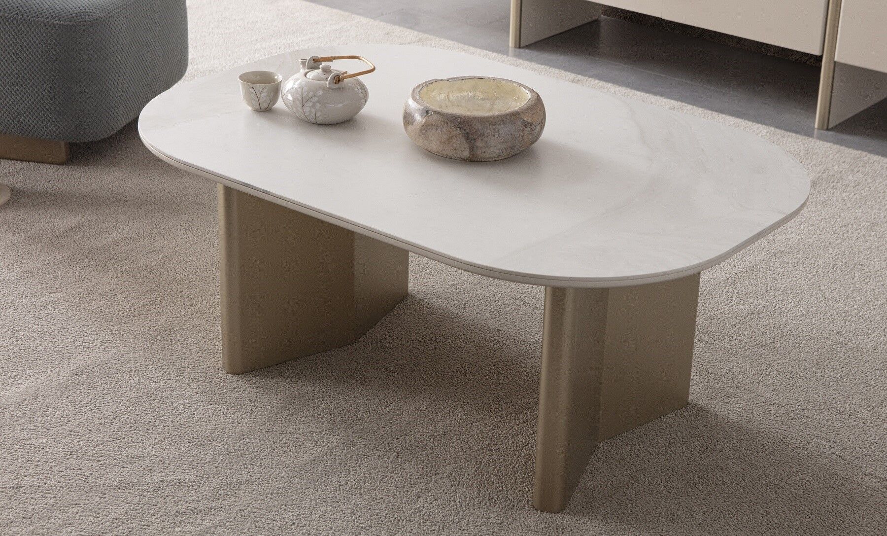 Lusso Orta Sehpa - Seramik