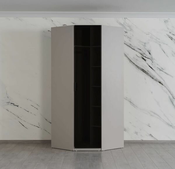 Merkür Giyinme Dolabı İki Kapaklı Camlı Modül