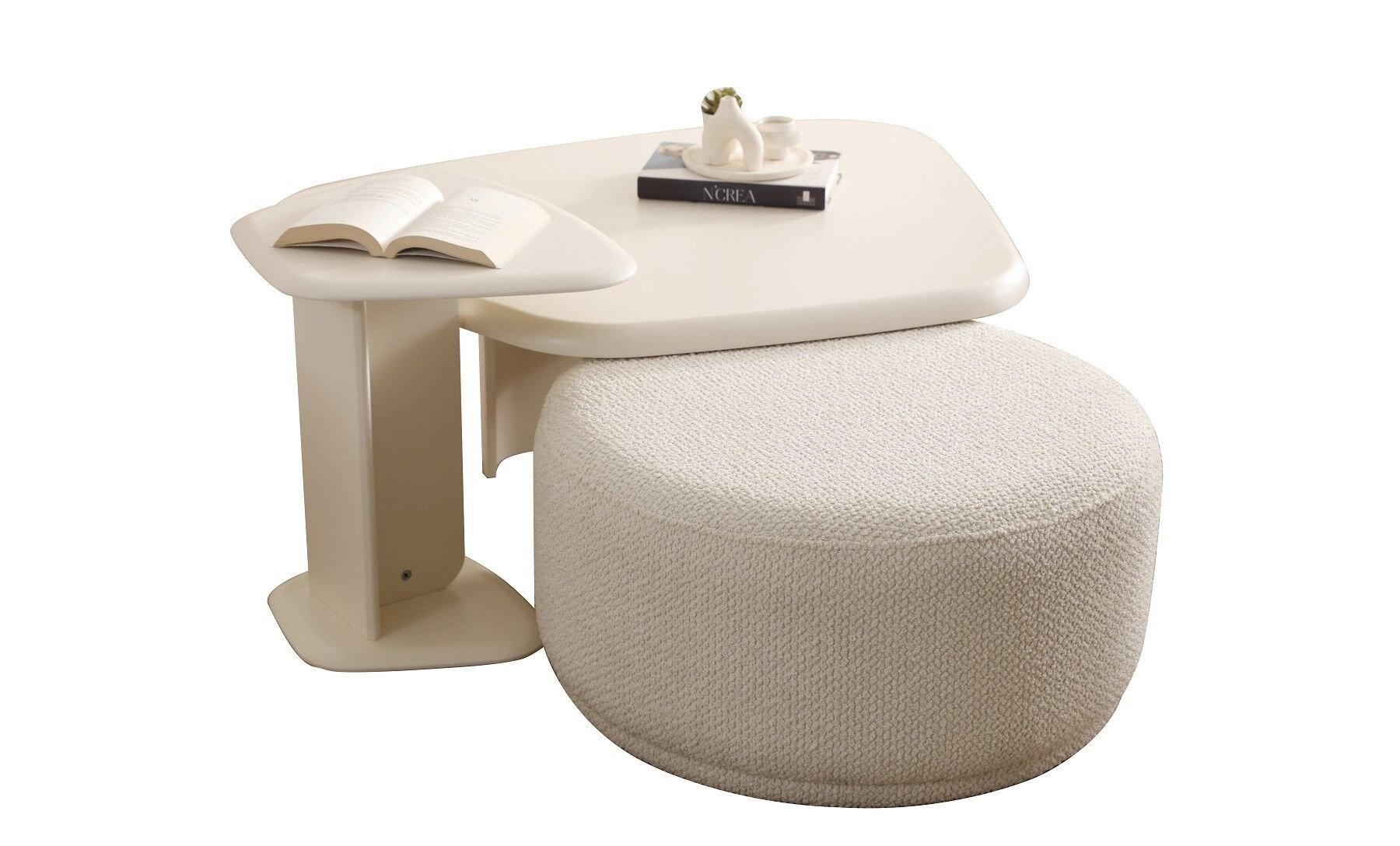 Glamour Orta Sehpa - Krem