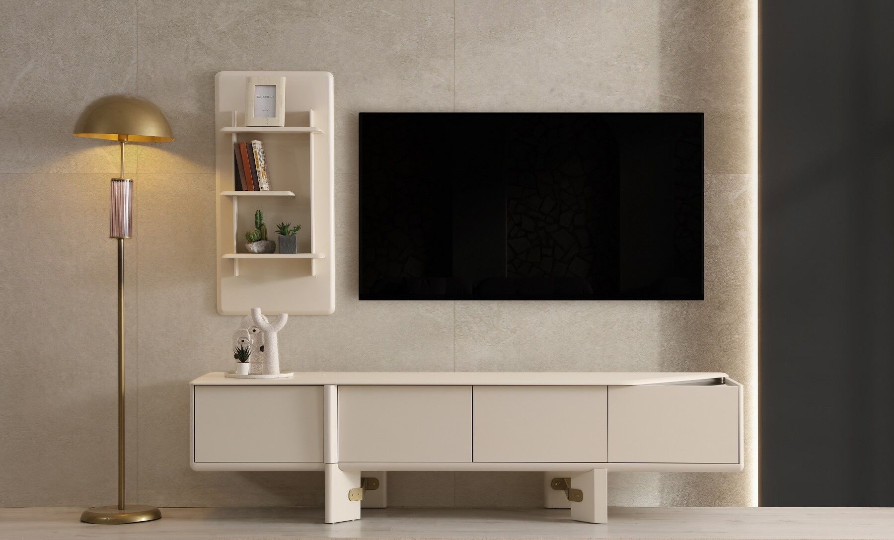 Glamour Tv Ünitesi - Krem