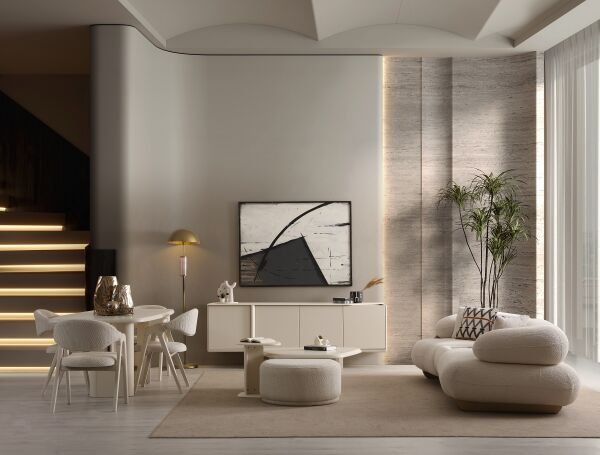 Glamour Yemek Odası - Krem