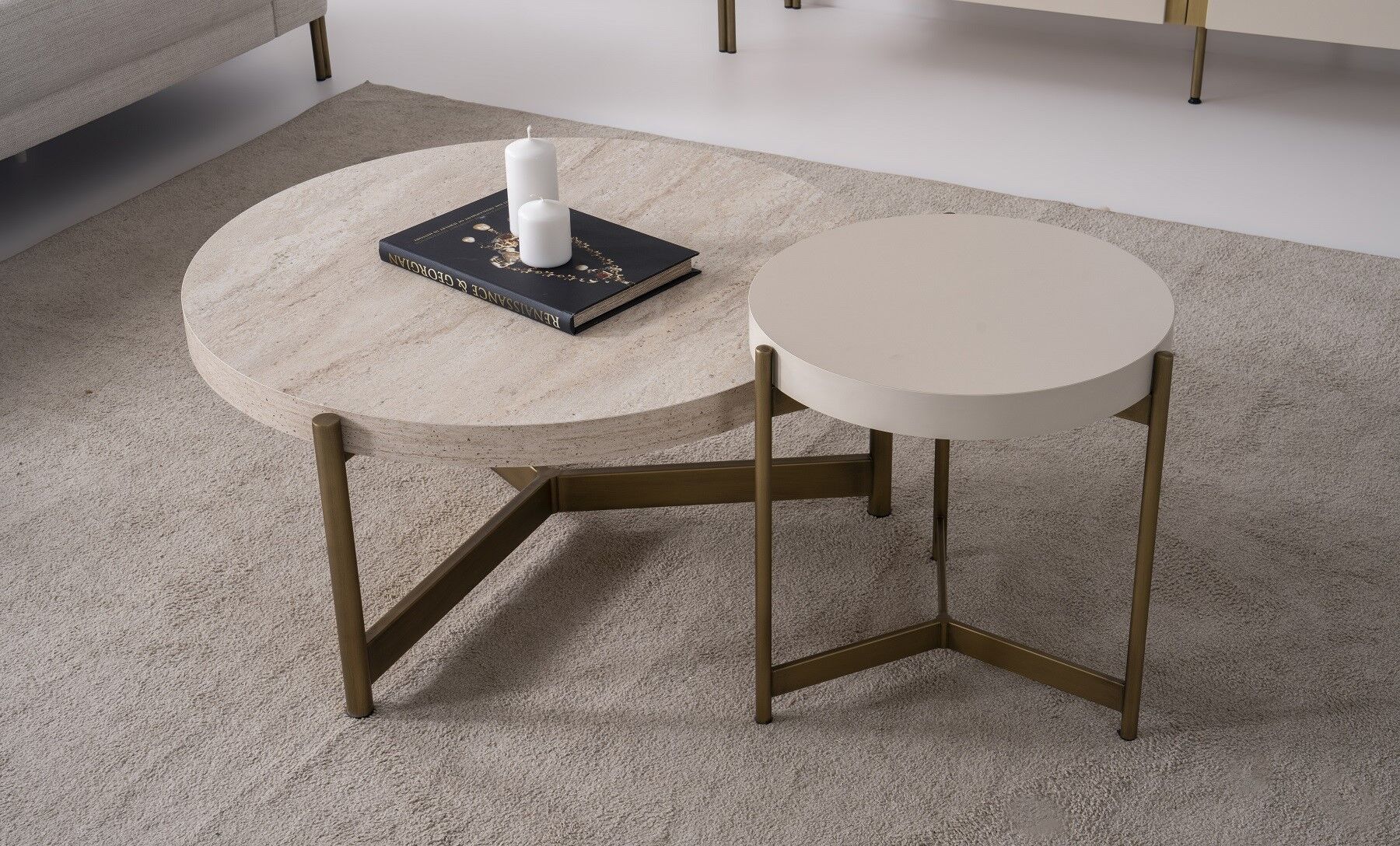 İnci Orta Sehpa ve Yan Sehpa