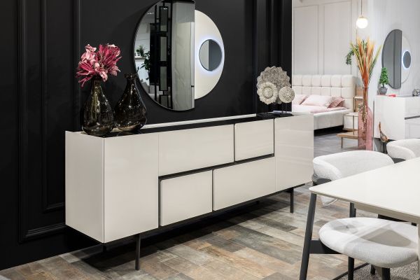 Pablo Yemek Odası Konsol ve Ayna + Masa + 6 Sandalye