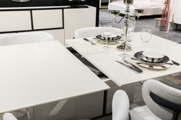 Pablo Yemek Odası Konsol ve Ayna + Masa + 6 Sandalye