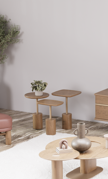 Marcus 3'lü Zigon Sehpa