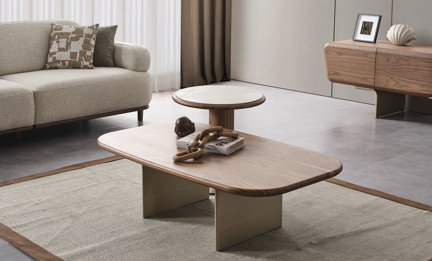 Valencia Orta Sehpa ve Yan Sehpa