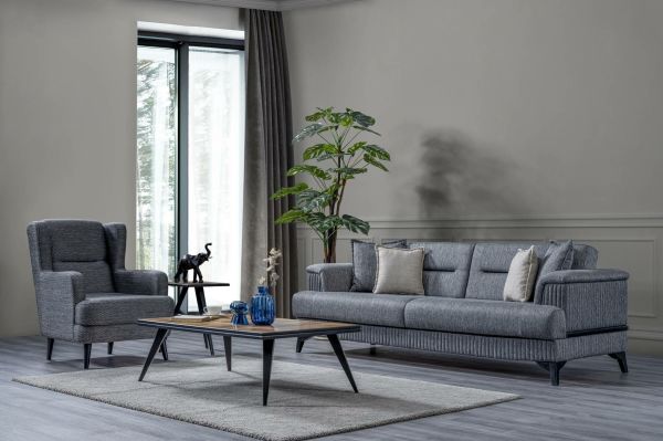 Milan Koltuk Takımı Üçlü Koltuk - Yataklı