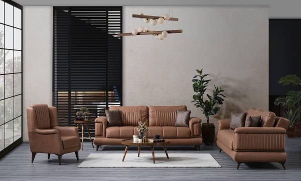 Puka Koltuk Takımı Üçlü Koltuk - Yataklı