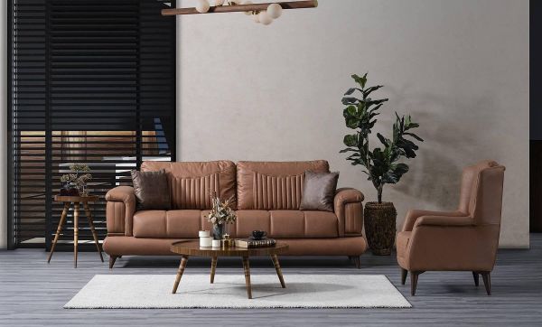 Puka Koltuk Takımı İki Üçlü Koltuk (yataklı) + Bir Tekli Koltuk