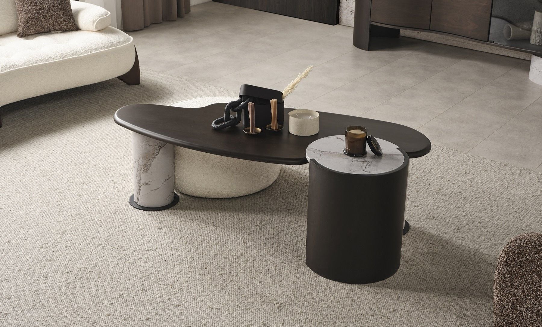 Tesla Orta Sehpa ve Yan Sehpa