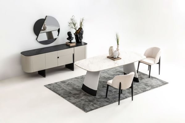 Delta Yemek Odası - Gri - Siyah