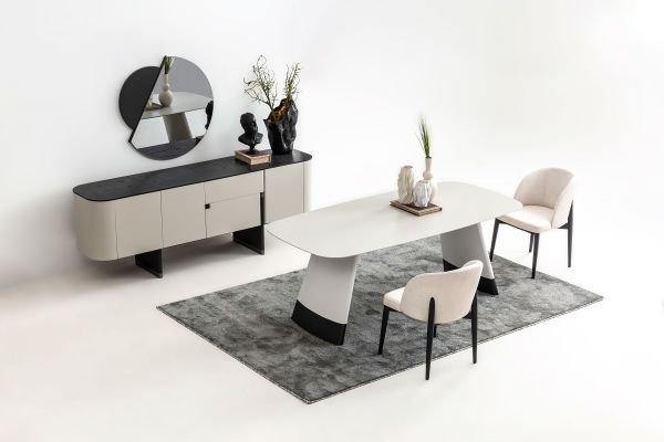 Delta Yemek Odası - Gri - Siyah