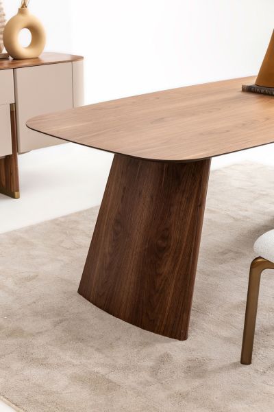 Delta Yemek Odası - Bej - Ceviz