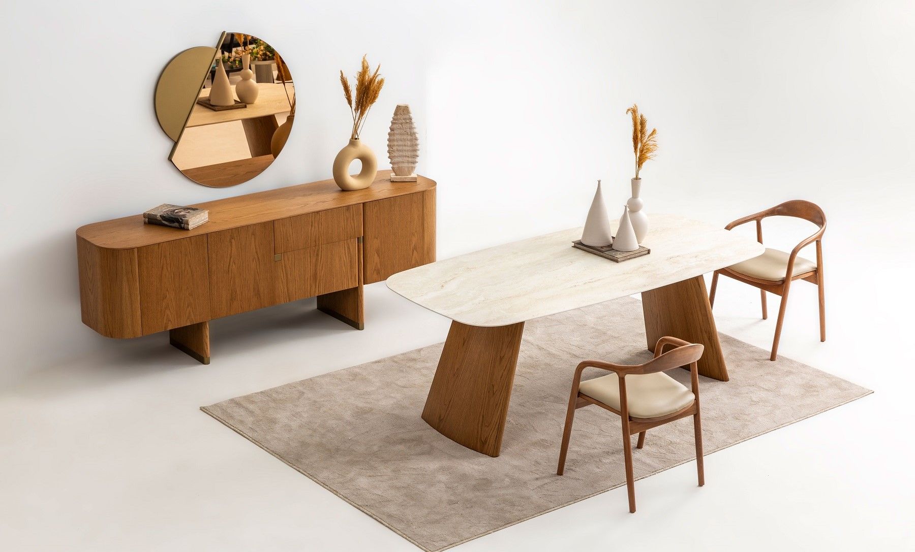 Delta Yemek Odası - Açık Meşe