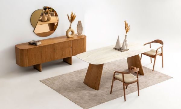 Delta Yemek Odası - Açık Meşe