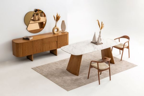 Delta Yemek Odası - Açık Meşe