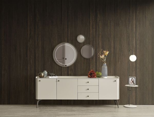 Truva Yemek Odası Konsol ve Ayna + Masa + 6 Sandalye