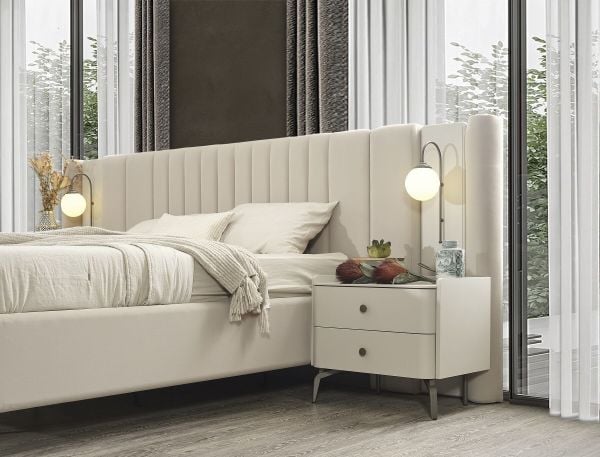 Truva Yatak Odası Gardolap + Karyola + Şifonyer ve Ayna + 2 Komodin